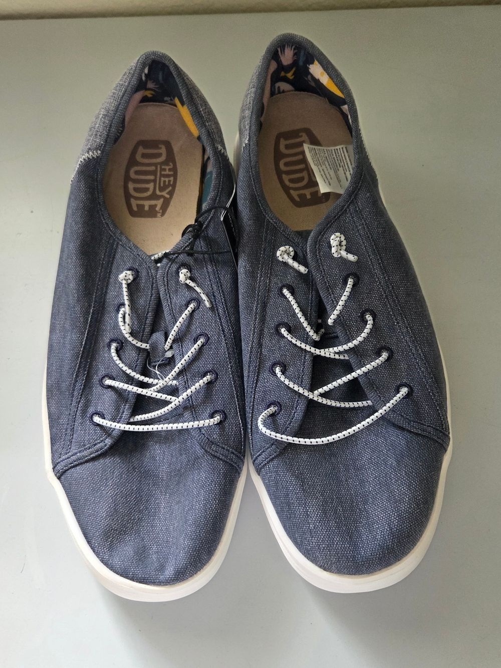 Hey Dude Cody Craft Linen sneakers in Navy